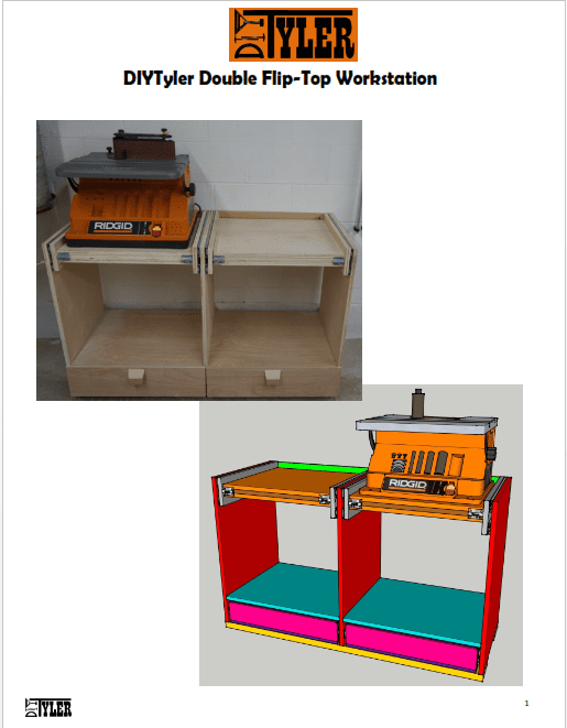 Double Flip-Top Workstation